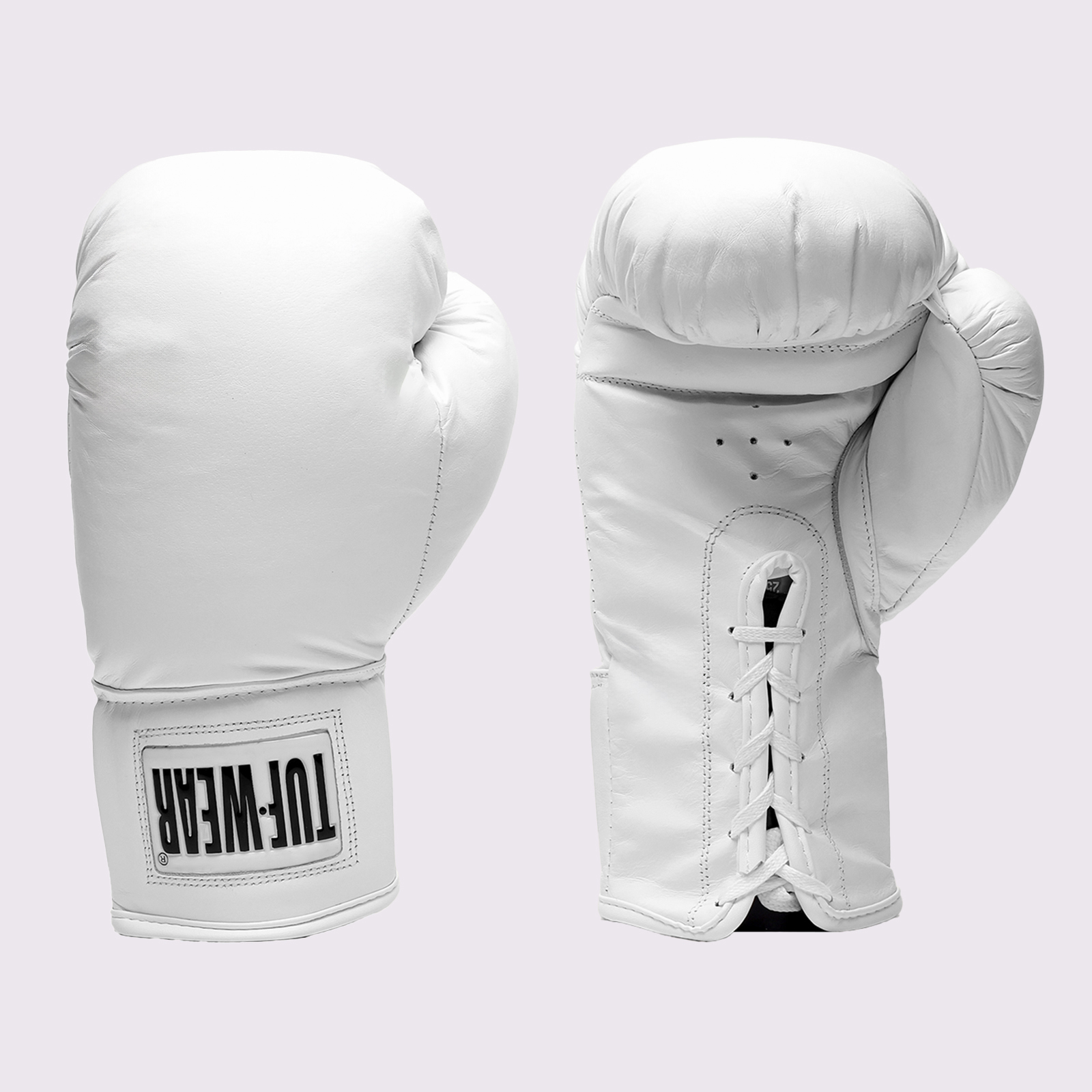 Tuf Wear Leather Autograph Gloves - TW10090-WHITE