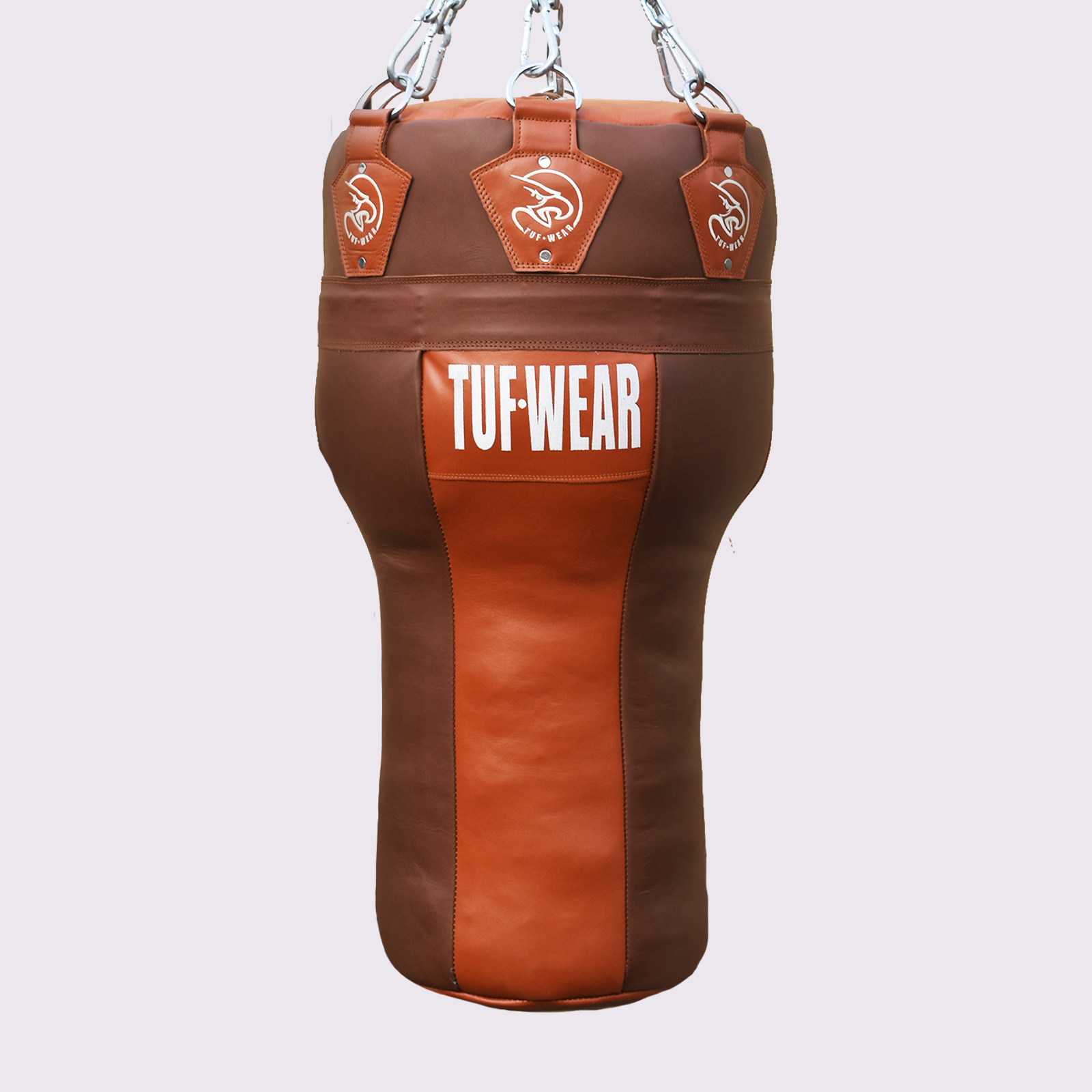 Tuf Wear Classic Brown Leather Angle Bag  - TW10421