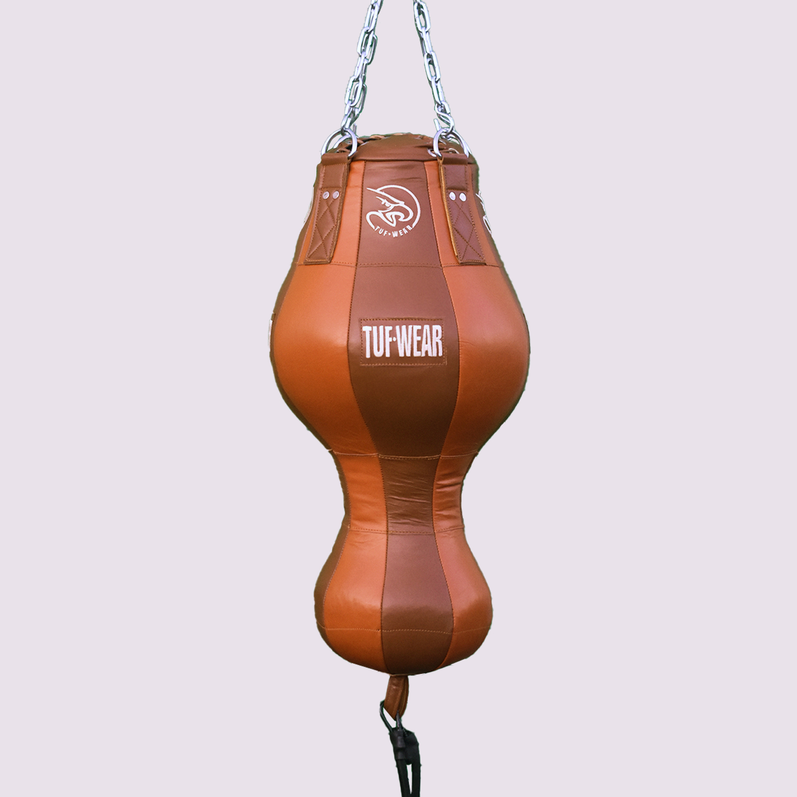 Tuf Wear Classic Brown Leather Uppercut Punchbag  - TW10579