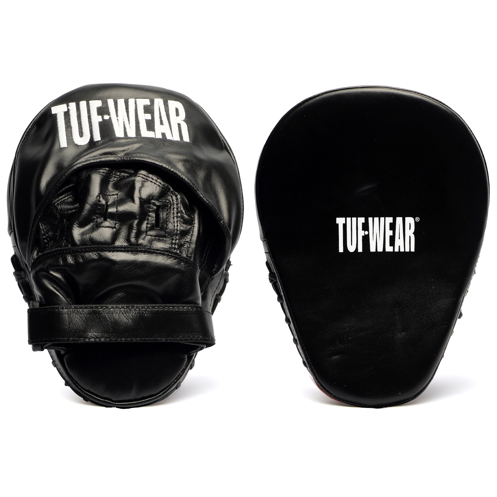 Tuf Wear Leather Curved Focus Hook and Jab Pad  - TW10843-BLACK