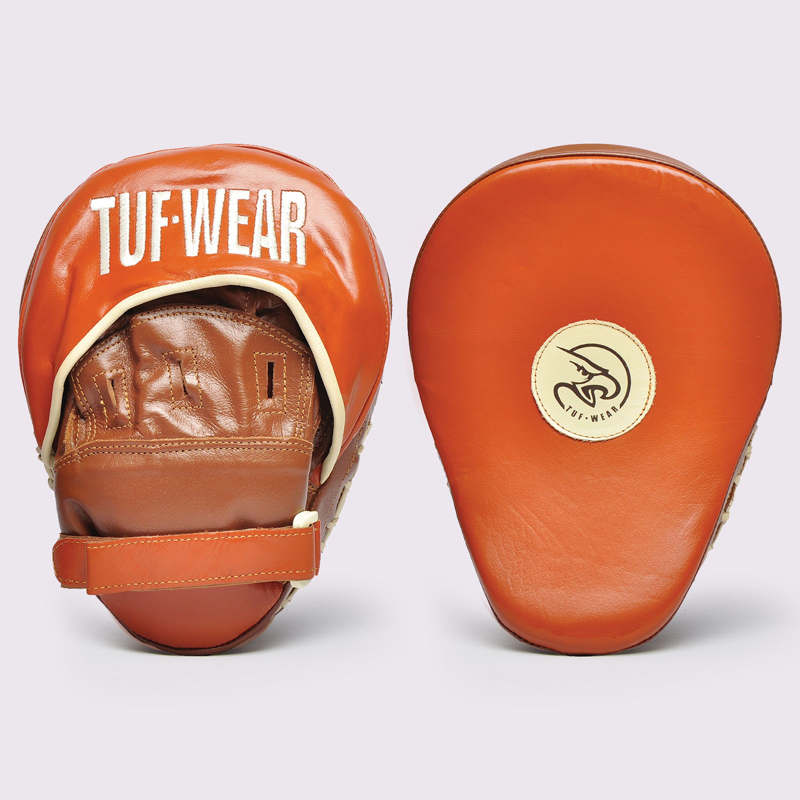 Tuf Wear Classic Brown Curved Focus Hook and Jab Pad  - TW10843