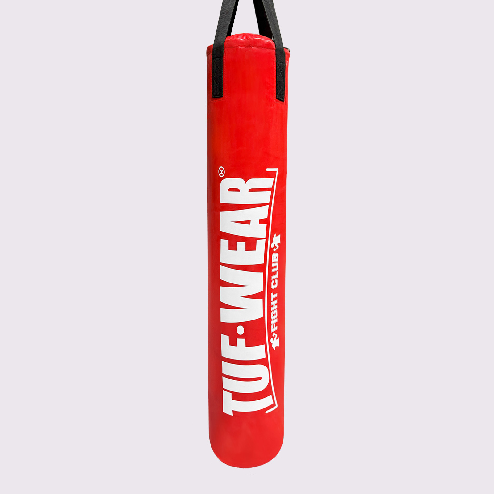 Tuf Wear 6ft PU Punch Bag Red (Large Vertical Logo) 183cm - TW15081-Red