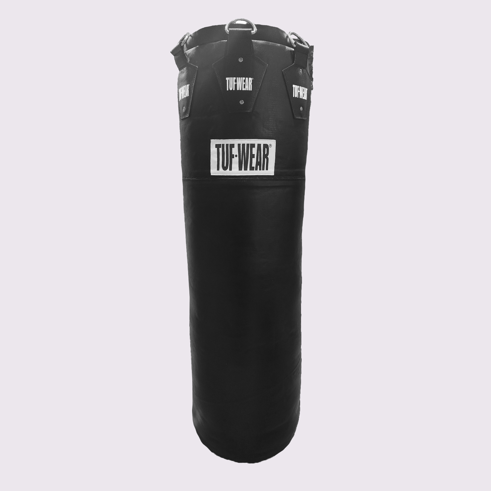 Tuf Wear Leather Gigantor Punchbag 65Kg All Black - TW22236