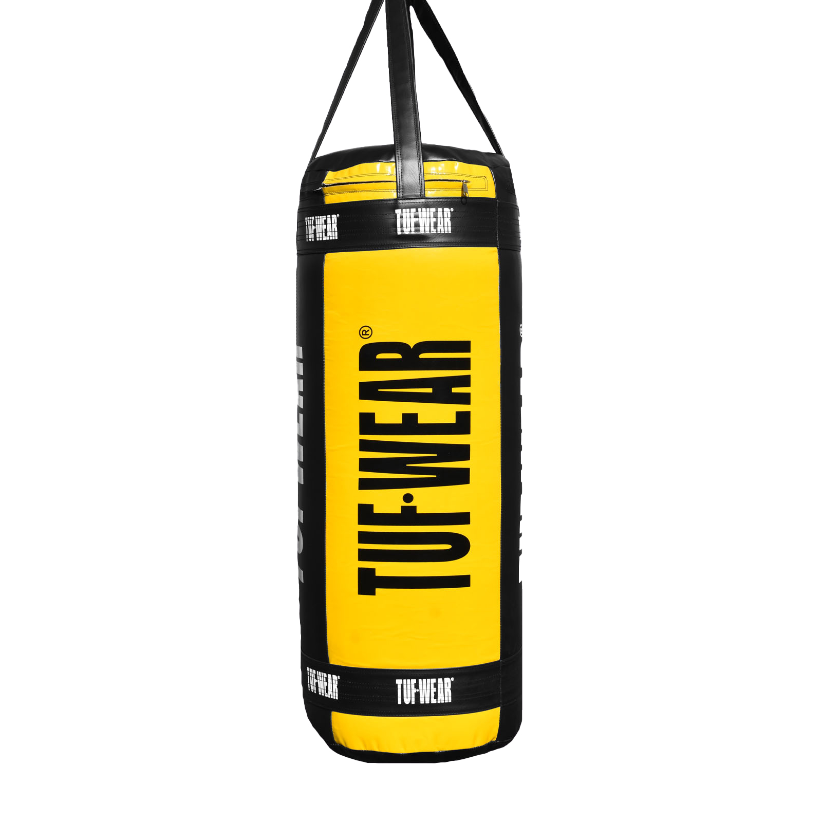Tuf Wear Balboa 4ft Jumbo Punchbag  (20 Inch Diameter) - Black/Yellow (Approx 60kg) - TW24975-BLACK_YELLOW