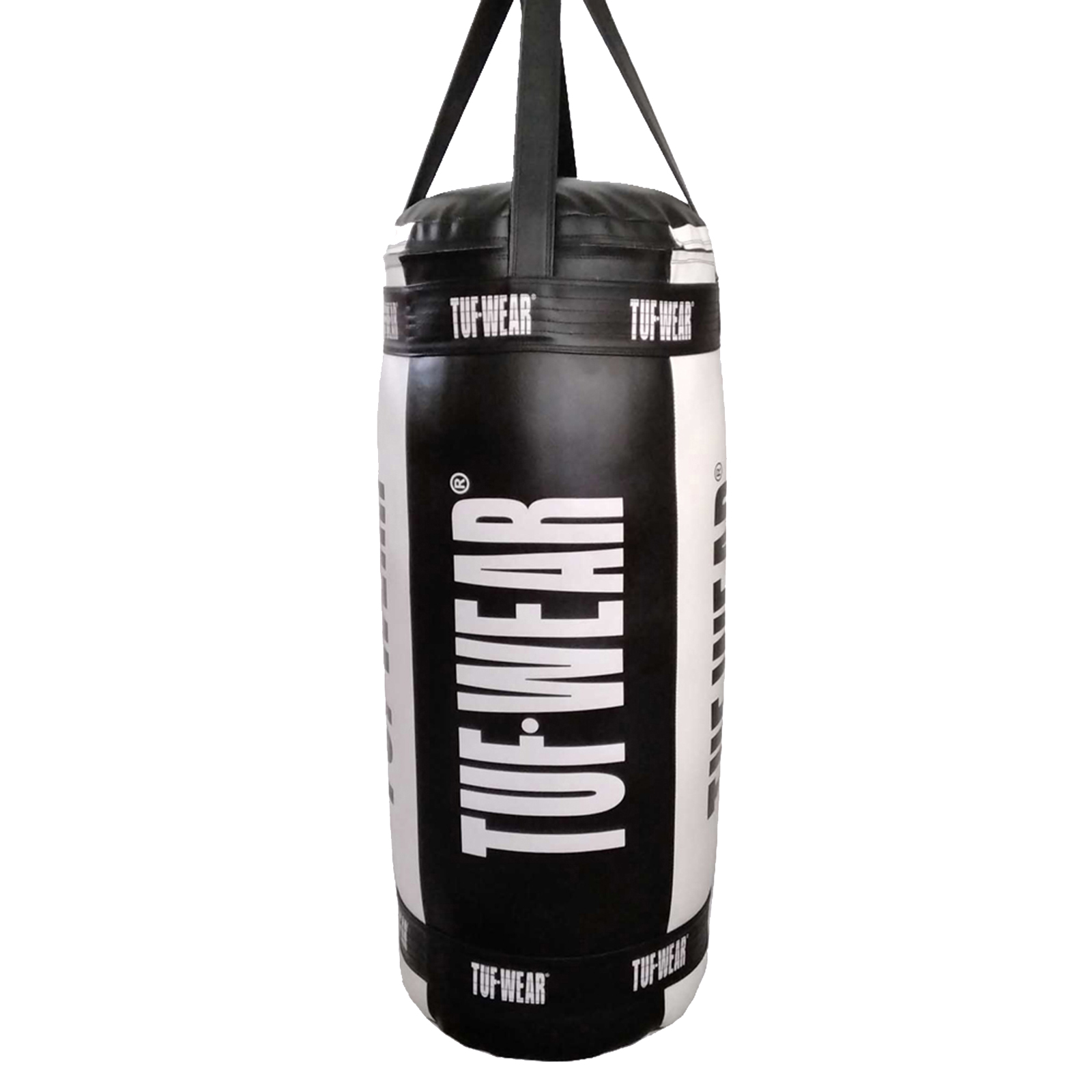 Tuf Wear Balboa 4ft Jumbo Punchbag  (20 Inch Diameter) - Black / White (Approx 60kg) - TW24975-Black_White