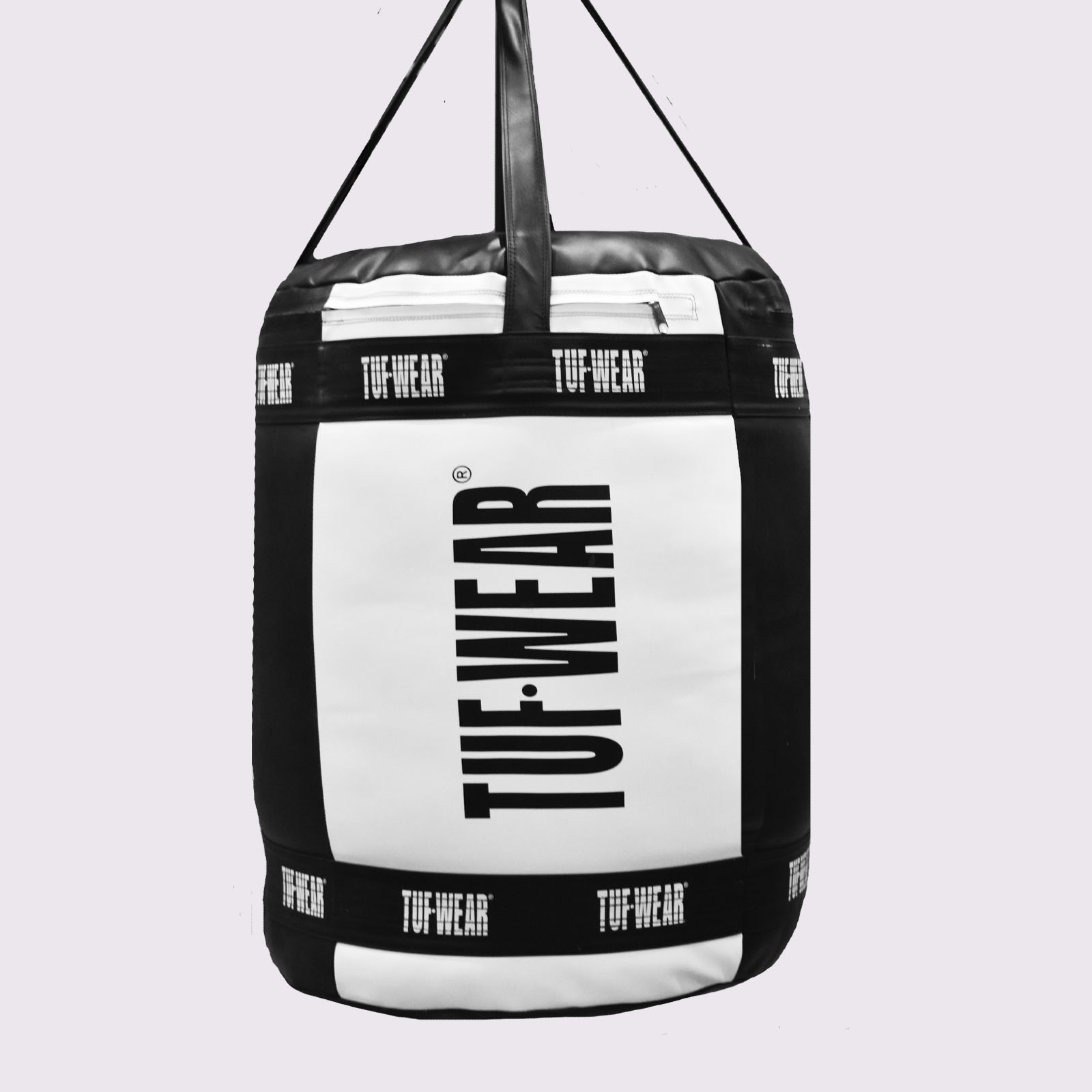 Tuf Wear Balboa Mammoth Punchbag (29inch Diameter) - TW27655-WHITE/BLACK