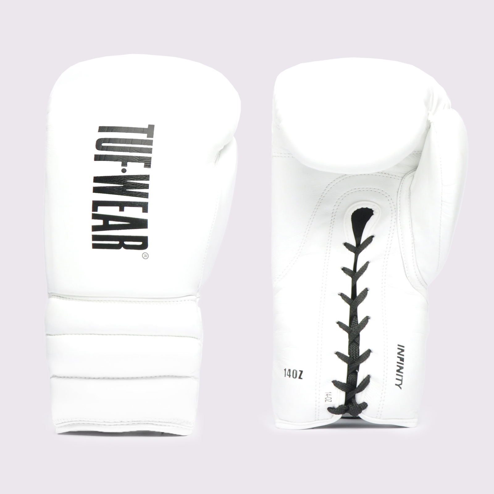 Tuf Wear Infinity Leather Lace Up Training Glove - TW28057-ALLWHITE
