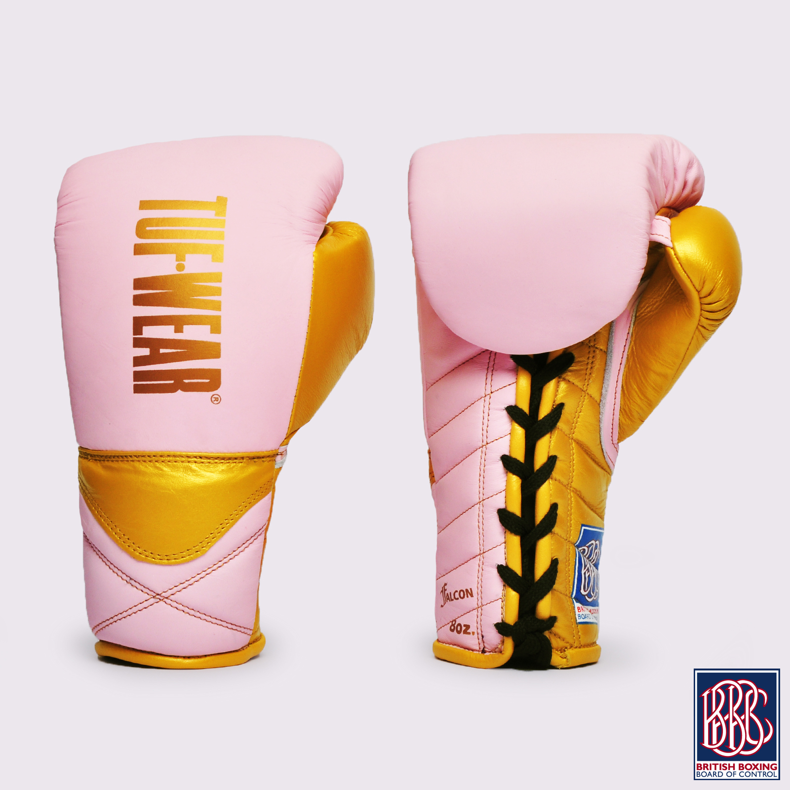Tuf Wear Falcon Contest Glove BBBofC Approved  - TW28513-PINK/GOLD