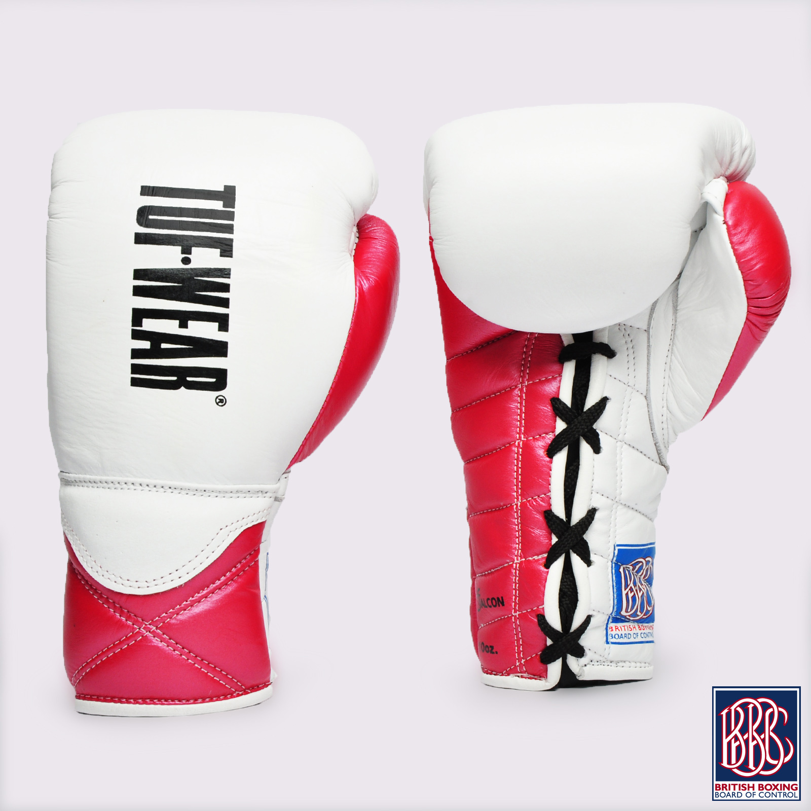  Tuf Wear Falcon Contest Glove BBBofC Approved  - TW28513-WHITE/METALLIC PINK