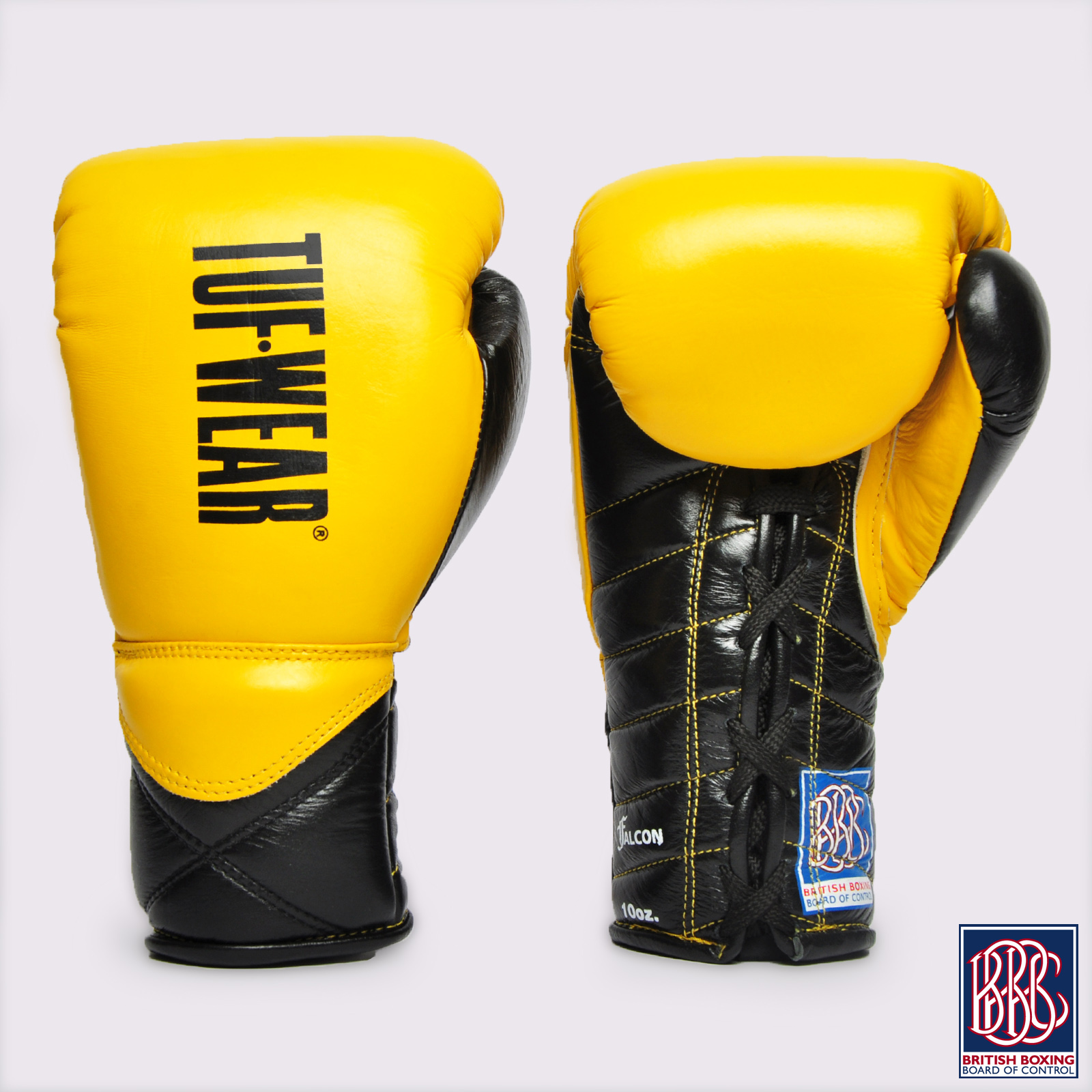 Tuf Wear Falcon Contest Glove BBBofC Approved - TW28513-YELLOW/BLACK