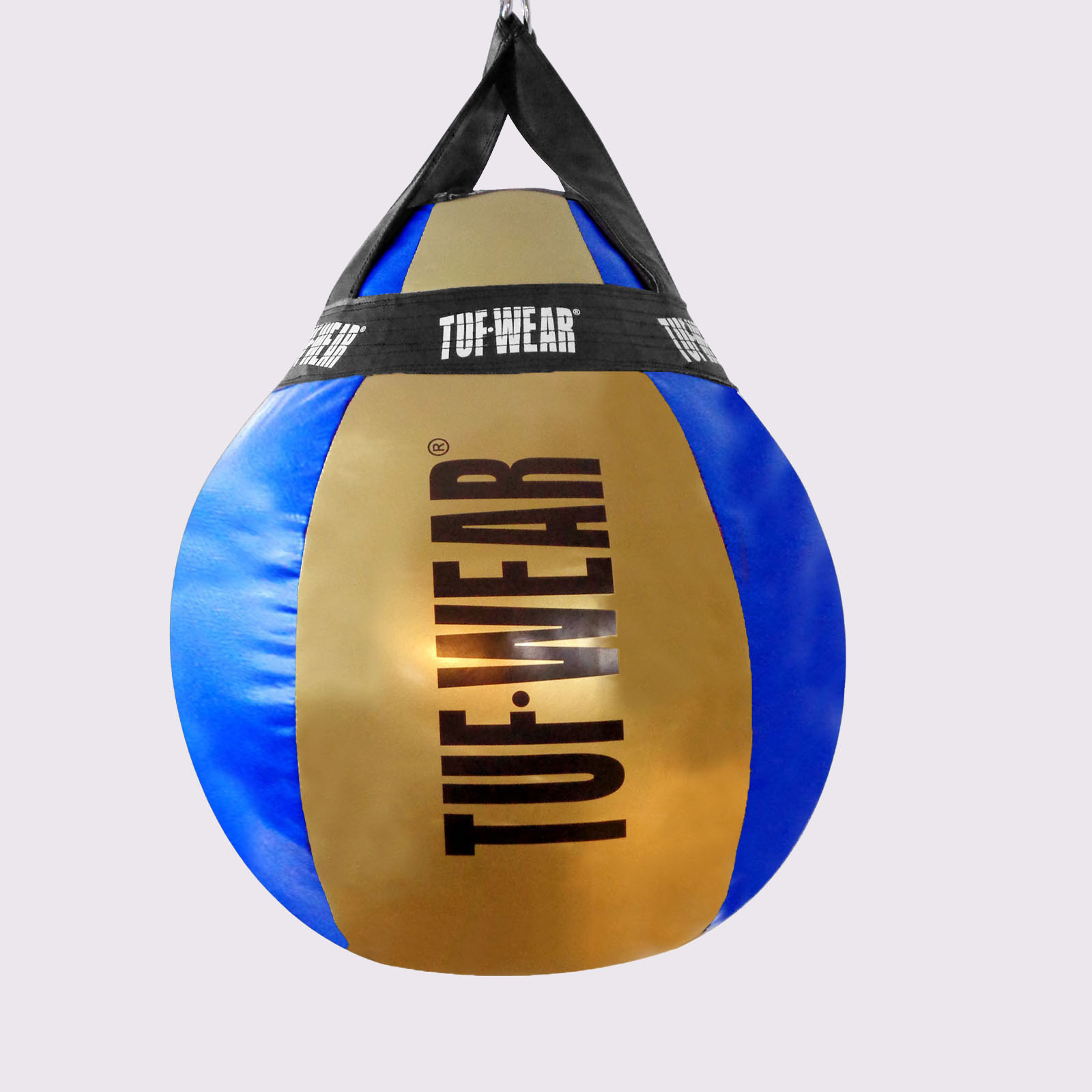 Tuf Wear Balboa Wrecking Ball With Hanging Straps - TW31263-BLUE/GOLD