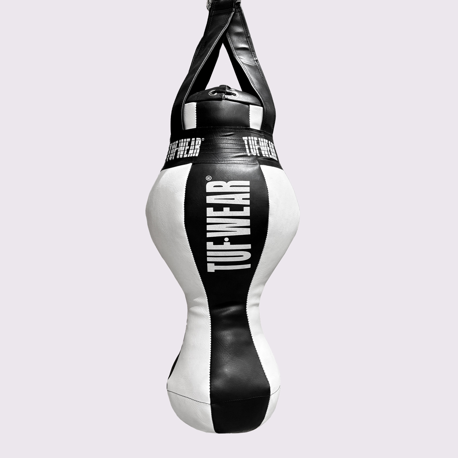 Tuf Wear Balboa Uppercut Spring Bag With Hanging Straps - TW31264-BLACK/WHITE