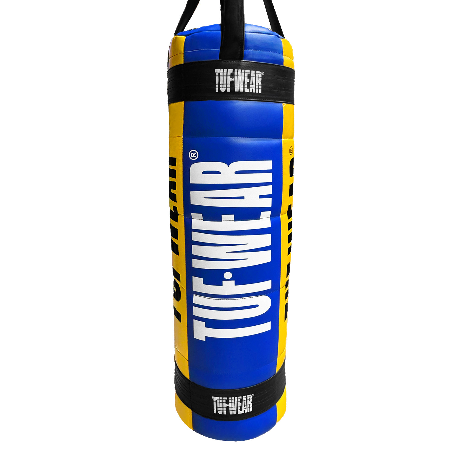 Tuf Wear Balboa 4FT Quilted Punchbag - TW32138-BLUE/YELLOW