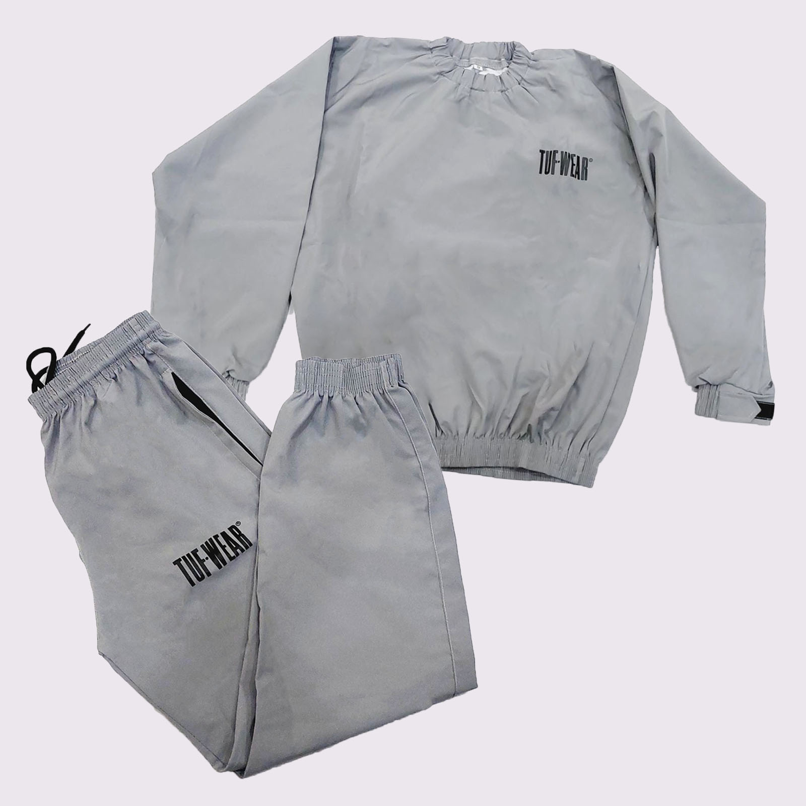 Tuf Wear Lightweight Sweat Sauna Workout Suit - TW32722-Grey