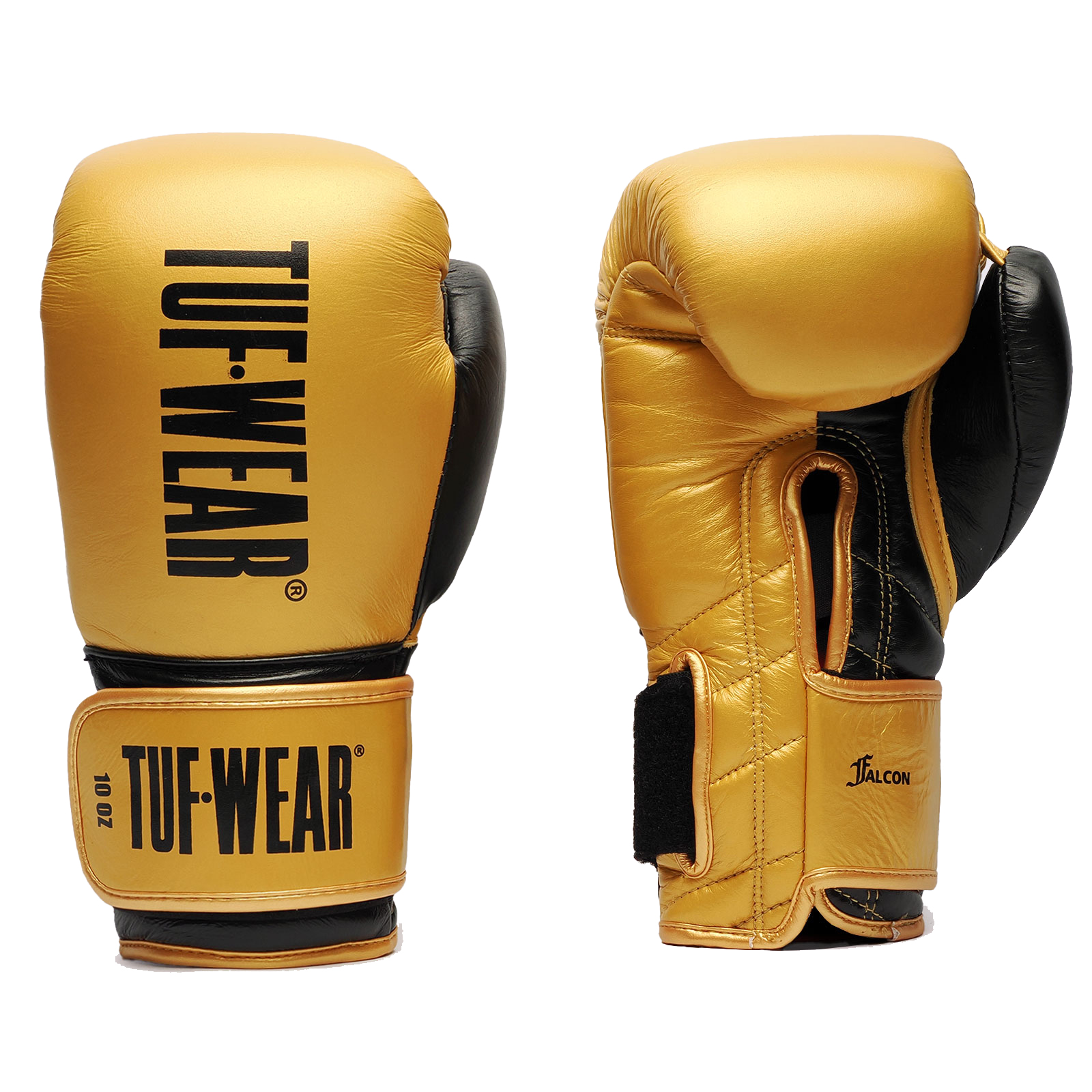 Tuf Wear Falcon Hook & Loop Training Gloves - TW36011-GOLD/BLACK